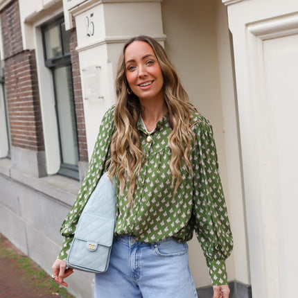 Ashley blouse spaghumflower