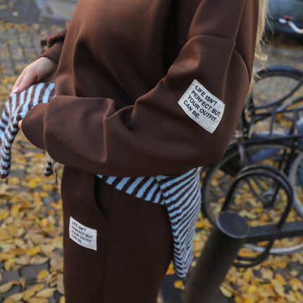 Perfect joggingset bruin