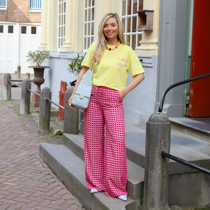 Ydence Pants Kate coral pink burgundy