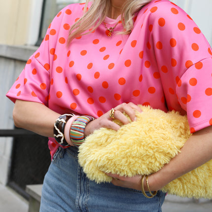 Top Dots roze rood