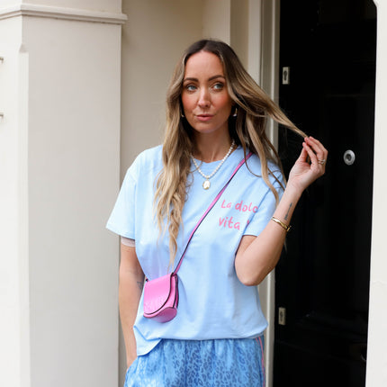 La dolce vita tee blauw