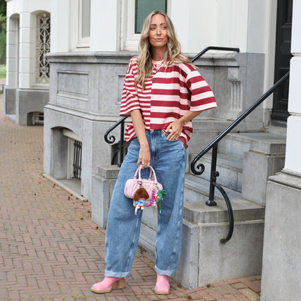 Silly tee roze burgundy