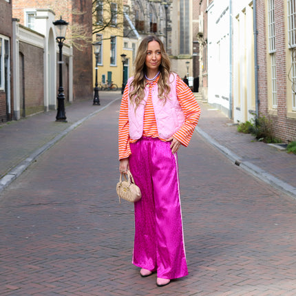 Gilet Amour roze