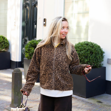 Katty teddy jacket tannin
