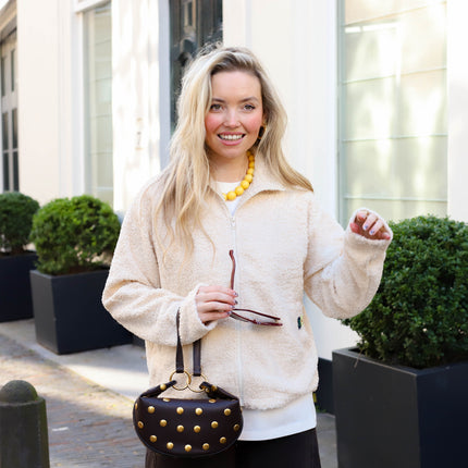 Katty teddy jacket birch