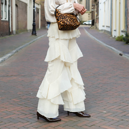 Refined Department wide ruffle pants Aya