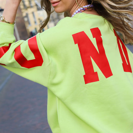Fany oversized sweater celery green