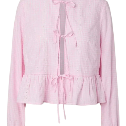 Marie neck blouse roseate