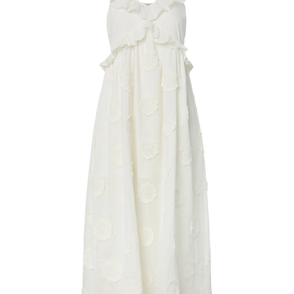 YAS Nama long dress star white