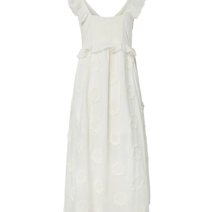 YAS Nama long dress star white