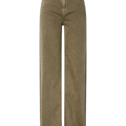 Silke wide jeans military olive