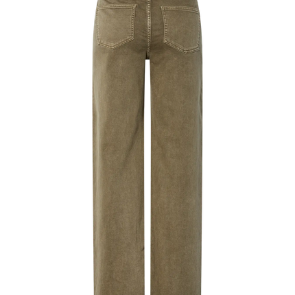 Silke wide jeans military olive