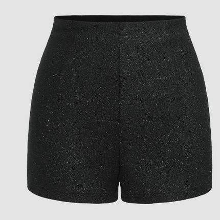 UNICORN Women's shorts glitter black xs s m l xl
