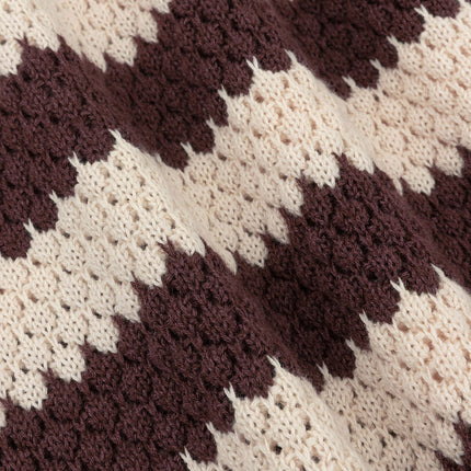 Ydence Knitted top Janouk Brown/ecru