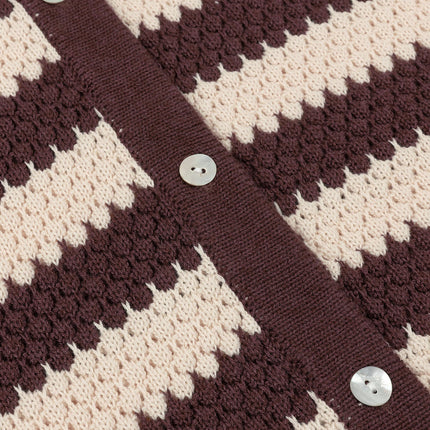 Ydence Knitted top Janouk Brown/ecru