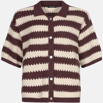 Ydence Knitted top Janouk Brown/ecru