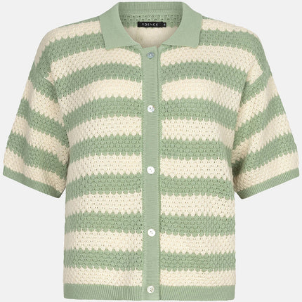 Ydence Knitted top Janouk Sage Green/ Ecru