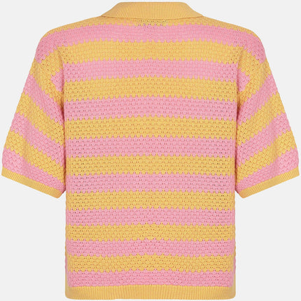 Ydence Knitted top Janouk Yellow Pink