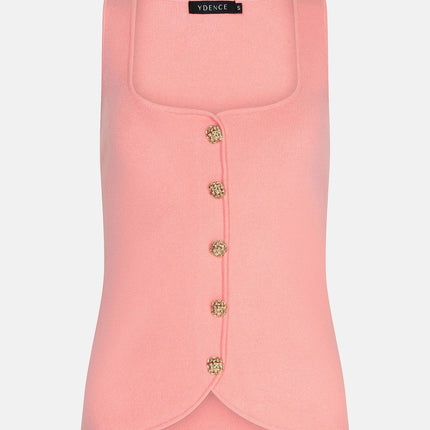 Ydence Knitted top Mella Peachy Pink