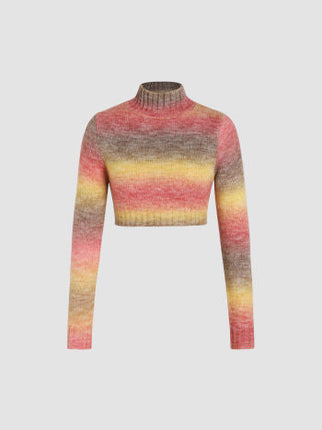 Dames trui rood geel bruin xs s m l