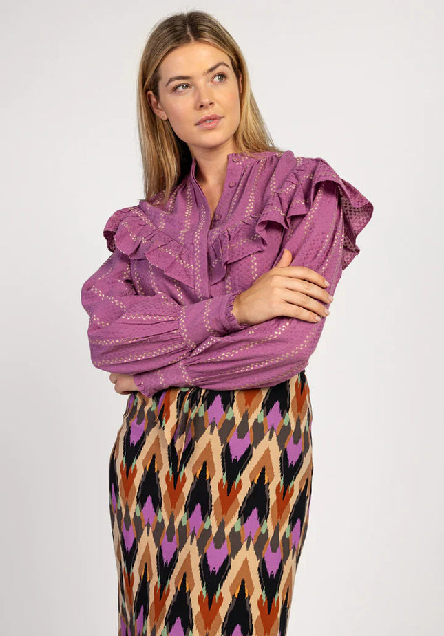 UNICORN Women's blouse purple xs s m l xl xxl