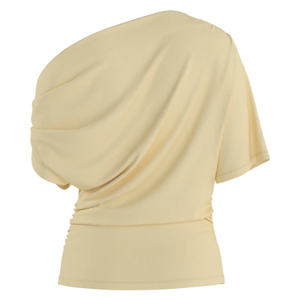 Hypedrop off shoulder top yellow anise