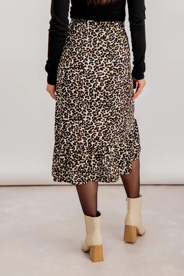 UNICORN Women's skirt brown panther print xs s m l xl