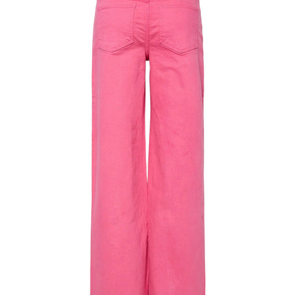 Vala wide denim jeans pink
