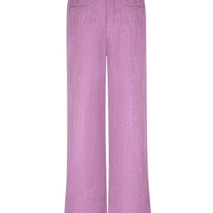 UNICORN Women's Wide Leg Trousers Purple – Elegant High-Waisted Trousers with Straight Legs xs s m l xl