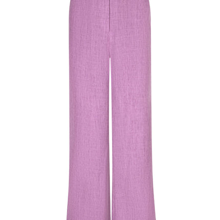 UNICORN Women's Wide Leg Trousers Purple – Elegant High-Waisted Trousers with Straight Legs xs s m l xl
