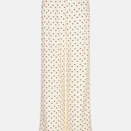 Ydence Pants Stacey Ecru/brown dot