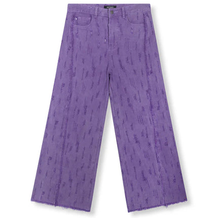 Refined Department damaged denim pants DAIN purple
