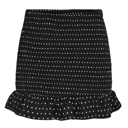 Noisy May Bea smock skirt black birch dots