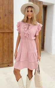 UNICORN Women's dress beige pink green s m l