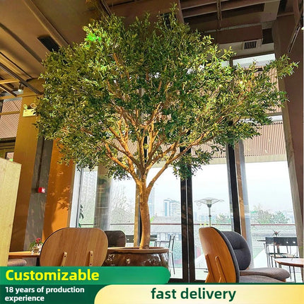 UNICORN Simulation of olive tree large floor-standing bionic green plant