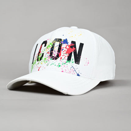 UNICORN Men's cap baseball text print black and white One Season