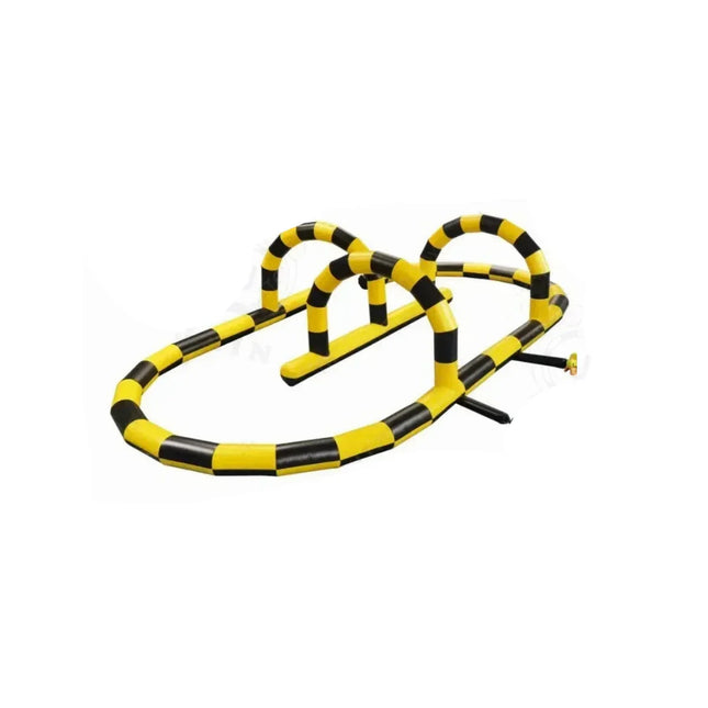 UNICORN PVC inflatable outdoor air track race track go-kart bumper cars black 6x5x2 meters