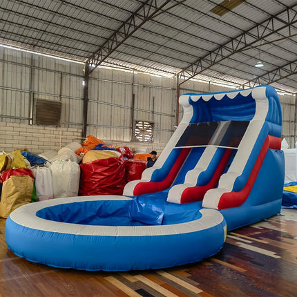 UNICORN RTS Inflatable PVC Slides, Bouncy Castle, Kids Bubble, Mini Kids Castle Set with 1100W Air Blower 7.3x4x3.6m