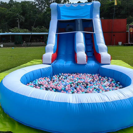 UNICORN RTS Inflatable PVC Slides, Bouncy Castle, Kids Bubble, Mini Kids Castle Set with 1100W Air Blower 7.3x4x3.6m