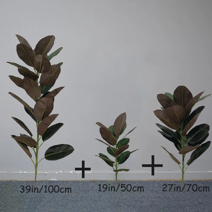 UNICORN 13-59 in Large Ficus Tree Artificial Rubber Tree Plastic