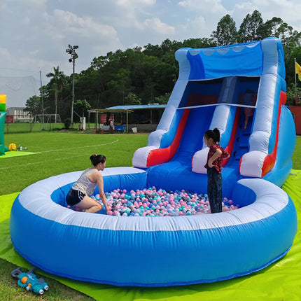 UNICORN RTS Inflatable PVC Slides, Bouncy Castle, Kids Bubble, Mini Kids Castle Set with 1100W Air Blower 7.3x4x3.6m
