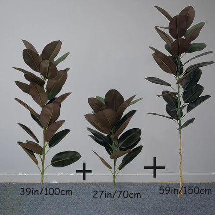 UNICORN 13-59 in Large Ficus Tree Artificial Rubber Tree Plastic