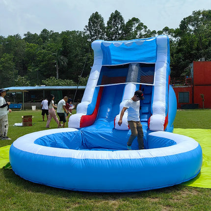 UNICORN RTS Inflatable PVC Slides, Bouncy Castle, Kids Bubble, Mini Kids Castle Set with 1100W Air Blower 7.3x4x3.6m