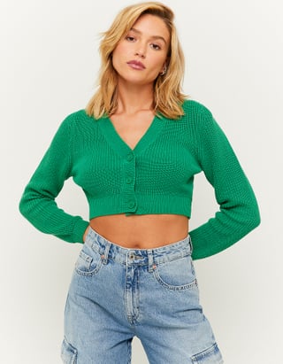 UNICORN Women's cardigan top knitted knotted purple green xxs xs s m l