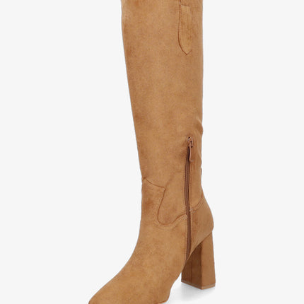 UNICORN Women's boots with heel beige black brown 36 37 38 39 40 41