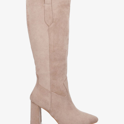 UNICORN Women's boots with heel beige black brown 36 37 38 39 40 41