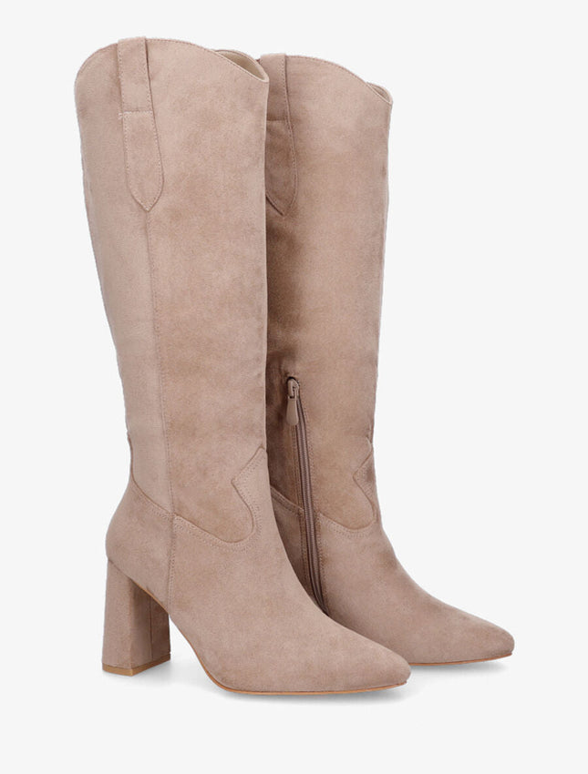 UNICORN Women's boots with heel beige black brown 36 37 38 39 40 41