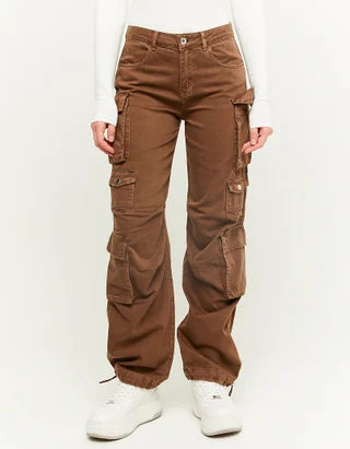 UNICORN Women's cargo jeans dark brown beige xxs xs s m l xl