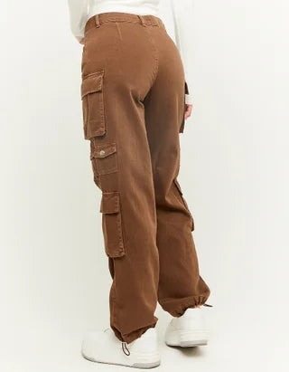 UNICORN Women's cargo jeans dark brown beige xxs xs s m l xl
