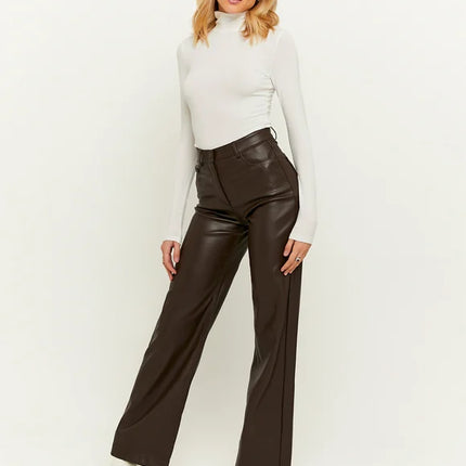 UNICORN Women's leather trousers brown xxs xs s m l xl